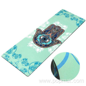 sublimation custom printed natural rubber fitness yoga mat